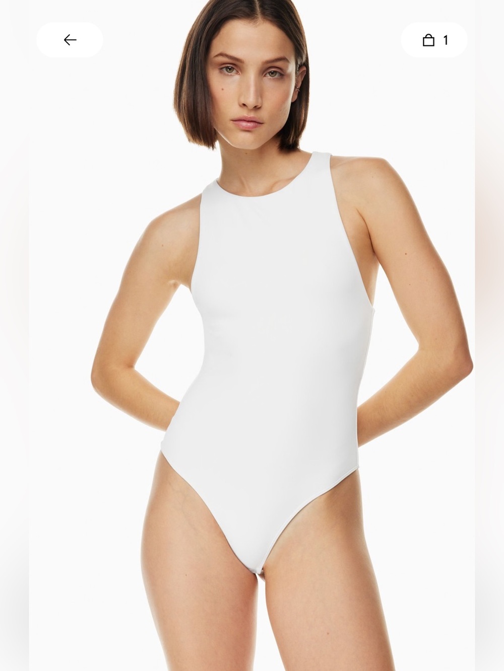 Babaton White 90’s contour bodysuit